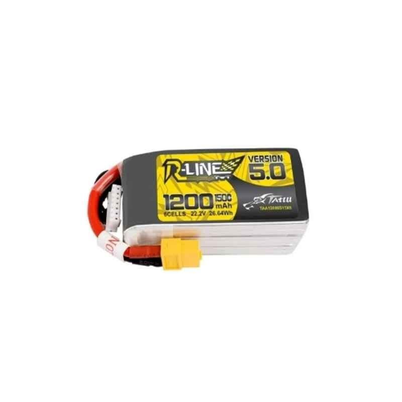Tattu R-LINE V5.0 1200mAh 6S1P 150C Lithium Polymer Battery with XT60 Plug for FPV Racing Drone, IRS2412950819 - Image 2
