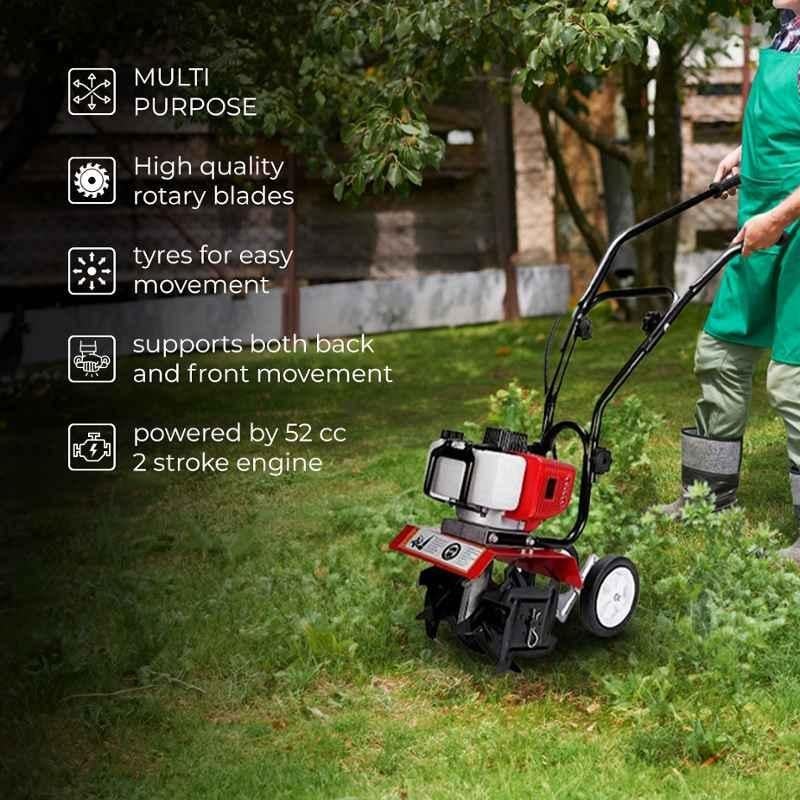 Mecstroke 52cc 2HP 2 Stroke Agriculture Mini Power Tiller, MS-52-Bottom - Image 3