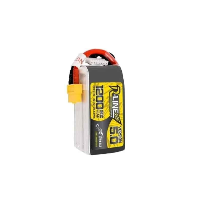 Tattu R-LINE V5.0 1200mAh 6S1P 150C Lithium Polymer Battery with XT60 Plug for FPV Racing Drone, IRS2412950819